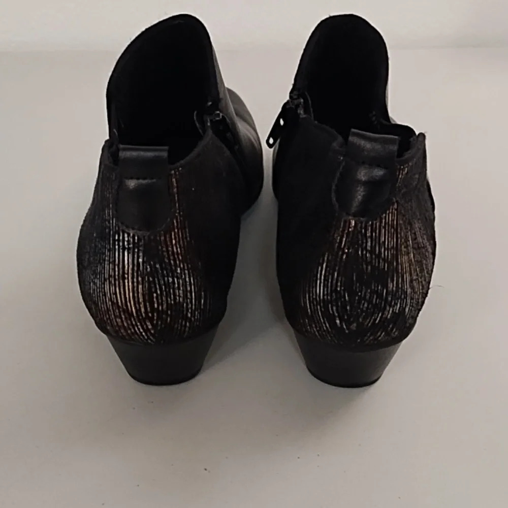 Remonte Black and Brown Ankle Boots - Picture 5 of 12
